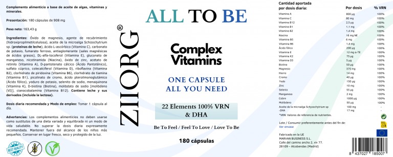 ALL TO BE 180 CAPSULAS