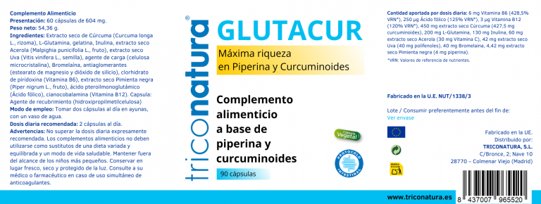 GLUTACUR ETIQUETA